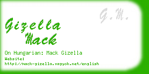 gizella mack business card